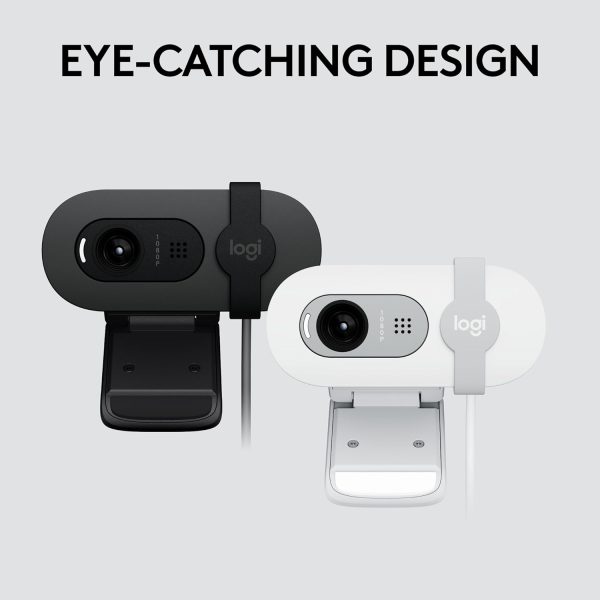 Logitech Brio 101 Full HD 1080p Webcam Made for Meetings and Works for Streaming — Auto-Light Balance, Built-in Mic, Privacy Shutter, USB-A, for Microsoft Teams, Google Meet, Zoom, and More - Black - Image 8